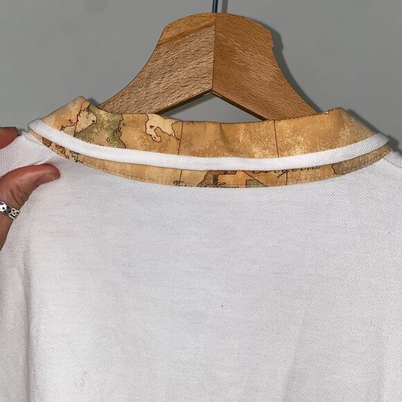 DONNAVVENTURA BY ALVIERO MARTINI 1A CLASSE White Polo Size Medium*, MSRP $191 - Picture 8 of 16